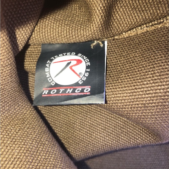 Rothco Medic Shoulder Bag Military Vintage Washed Canvas Solid Army NATO Leather - Picture 5 of 5